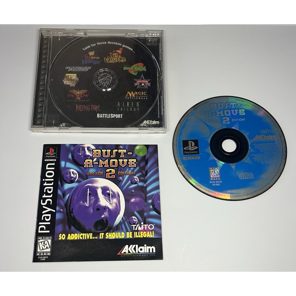 Bust-A-Move 2: Arcade‎ Edition (Sony PlayStation 1, 1996) Complete Tested
